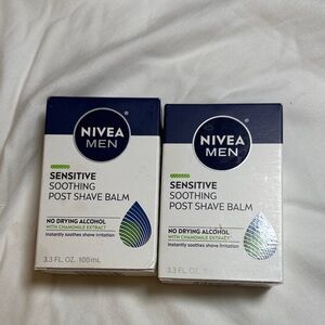 NIVEA Men Sensitive Soothing Post Shave Balm - White & Blue